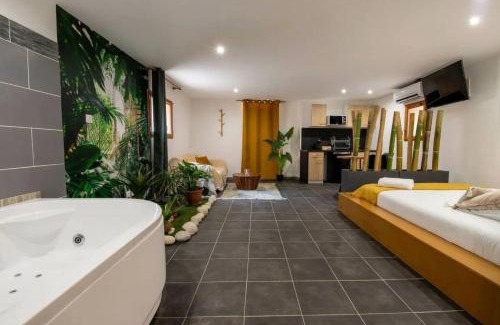 Baixas Apartment | Studio romantique à Baixas avec Jacuzzi - 35m²