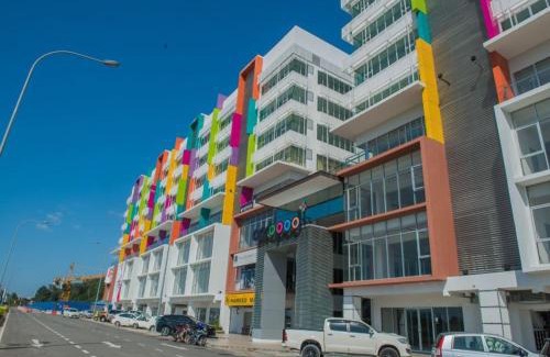 Tanjung Aru Apartment | Studio Room Aeropod Near Airport,KK City,Tg Aru Beach for 4 pax