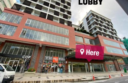 Tanjung Aru Apartment | Studio Room Aeropod Near Airport,KK City,Tg Aru Beach for 4 pax