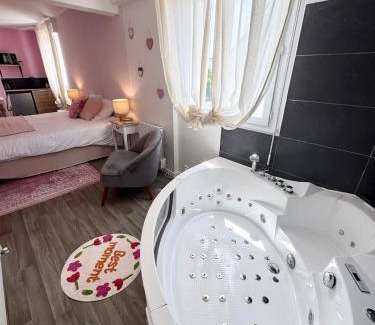 Queven Apartment | Studio rose & spa Pause bien-être