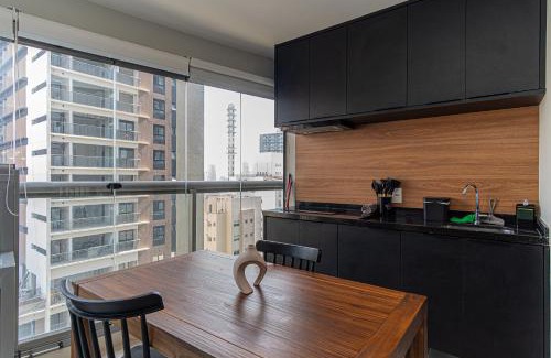 Brooklin Novo Apartment | Studio Sky, Faça tudo a Pé! Ao lado do metrô, COM Academia e Piscina no Brooklin