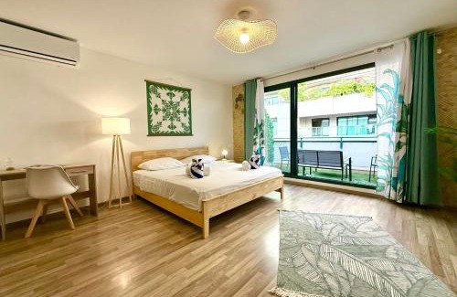 Papeete Apartment | Studio Tehetu City - heart of Papeete - WiFi AC park - 3 people
