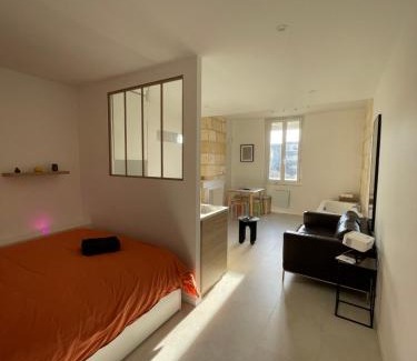 Libourne Apartment | Studio ultra centre libourne - jacuzzi & vidéoprojecteur