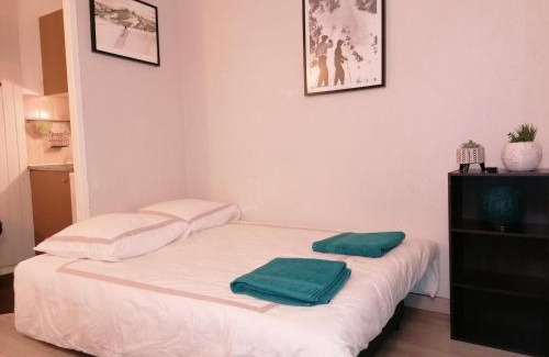 Chamonix City Centre Apartment | Studio with balcony, Mt Blanc view, parking, center of Chamonix