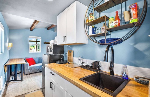 Birch Bay Apartment | Studio with covered deck and Birch Bay View