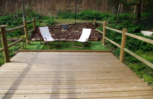 Jard-sur-Mer Apartment | Studio with pool and beautiful wooden terrace overlooking pine forest