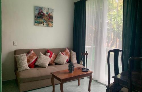 Chemuyil Apartment | Studio with swimming pool at 12 m height over jungle