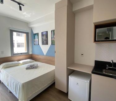 Santo Amaro Apartment | Studios Prime a 350m Metrô Brooklin, 1km Consolado EUA