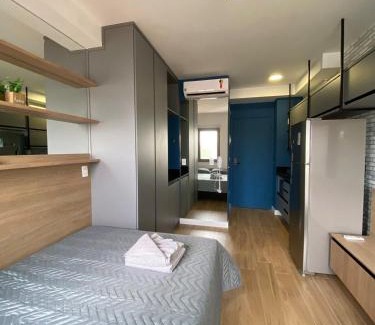 Santo Amaro Apartment | Studios Prime a 350m Metrô Brooklin, 1km Consolado EUA