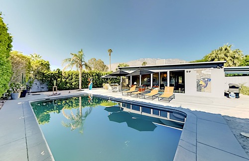 Racquet Club Estates House | Stunning Alexander Home w/Private Pool & Hot Tub: Featured on Modernism Tour