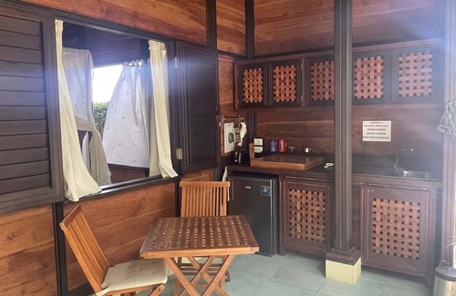 English Harbour Apartment | Stunning Bali style studio suite on lush property in English Harbour!