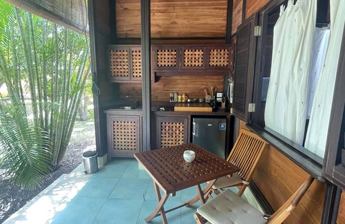English Harbour Apartment | Stunning Bali style studio suite on lush property in English Harbour!