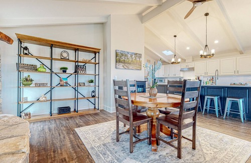 Wimberley House | Stunning dog-friendly home with game room, hot tub, water view, & W/D