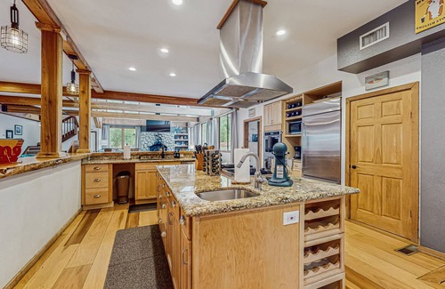 Fern Valley House | Stunning Fern Valley cabin with forest views & private hot tub - dog-friendly