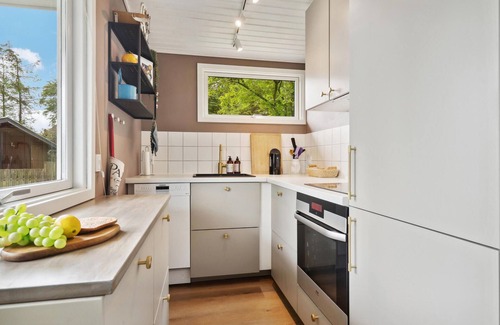 Hvidbjerg Strand House | Stunning home in Børkop with kitchen