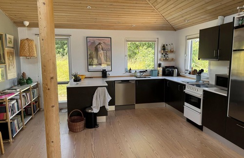 Knebel House | Stunning home in Esby with 3 Bedrooms, Internet and Jacuzzi