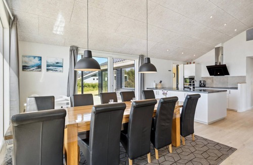 Skaven Strand House | Stunning home in Tarm with kitchen
