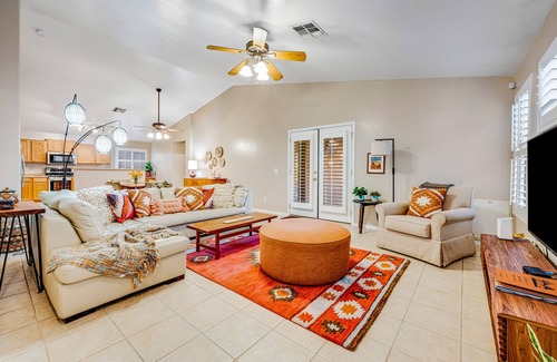 Suncliff House | Stunning home with pool, patio, grill, central AC & washer/dryer