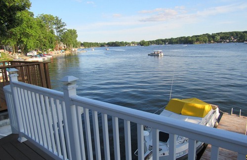 Portage Lakes House | Stunning Lake views, Private boat dock