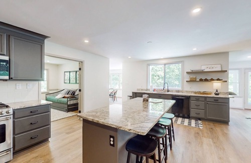 Bumpass House | Stunning lakefront retreat w/firepit, game room, & water views