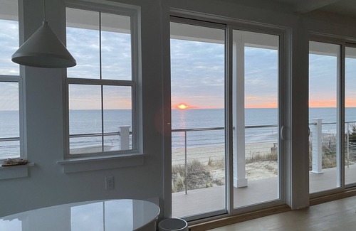 Prime Hook Beach House | Stunning, light-filled beachfront sanctuary with full views of Delaware Bay.