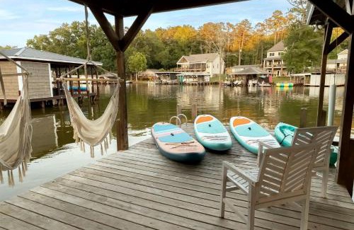Norwood House | Stunning Modern Lakehouse with Private Boat Dock in Norwood, North Carolina