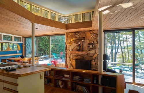Northeast Harbor Cottage | Stunning Modern Luxury Waterfront with its Own Brook/Waterfall.