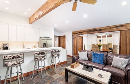 Snowmass Village Condo | Stunning Mountain Views! Pool, Hot Tub, Parking, Elevator & Easy Hiking/Mountain Biking Access