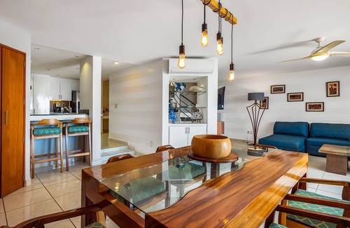 Conchas Chinas Apartment | Stunning ocean view apartment with hot tub, balcony, & AC- near beaches