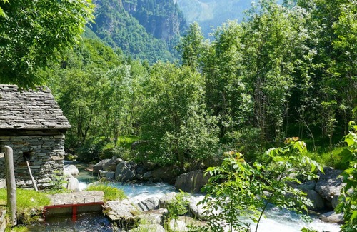 Malvaglia-dagro House | Stunning private villa for 4 people with TV, terrace, pets allowed and parking