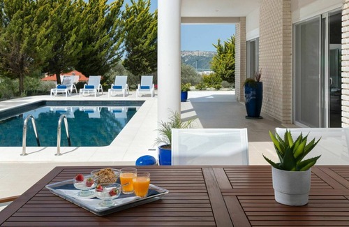 Pastida Villa | Stunning private villa with A/C, private pool, WIFI, TV, balcony, panoramic view and parking