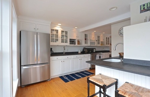 West Boothbay Harbor House | Stunning Renovated Waterfront Home with Private Deepwater Dock; Windows Galore!