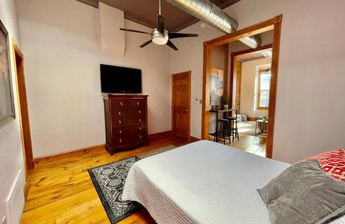 Cedar Falls Apartment | Stunning Studio Overlooking Main Street Parkade!