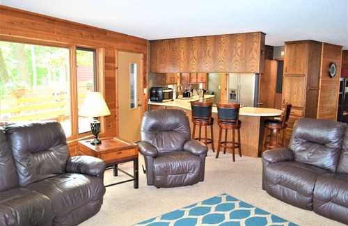 Hayward House | Stunning Sunrises from spacious Big Round Lake Cabin