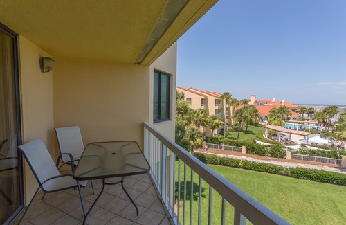 Saint Simons Island Condo | Stunning views overlooking the Atlantic Ocean and King & Prince resort grounds.