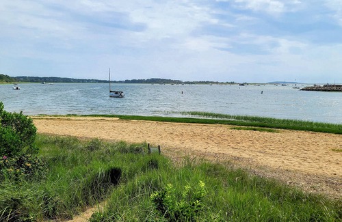 Wellfleet House | Stunning, Waterfront 5BD Contemporary--Central A/C, Harbor Views, Direct Beach Access