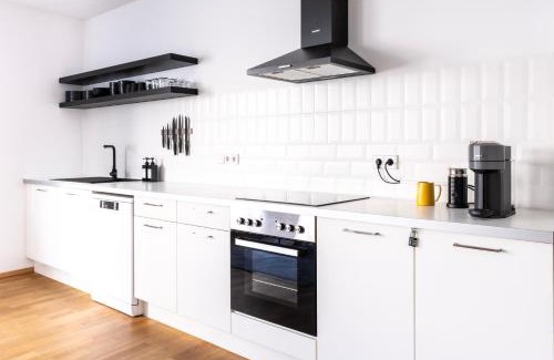 Memmingen Apartment | stycoz - Modernes Loft - 80 m2 - Küche - Parken