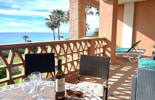 Bahia de Casares Apartment | Stylish 1st line beach apartment overlooking the Med, La Perla de la Bahia