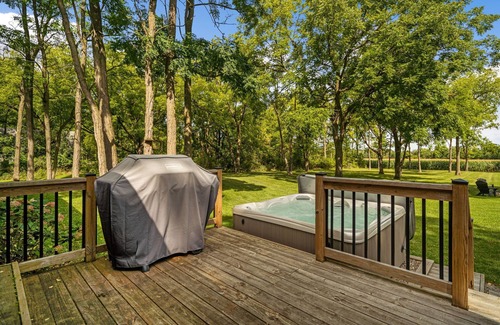 Trumansburg House | Stylish and Refreshed Home with Hot Tub in the Heart of Tburg