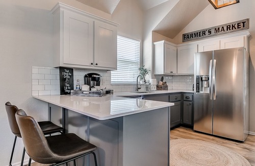 Edmond House | Stylish Edmond charmer with Rainfall shower & large yard for kids & pets!