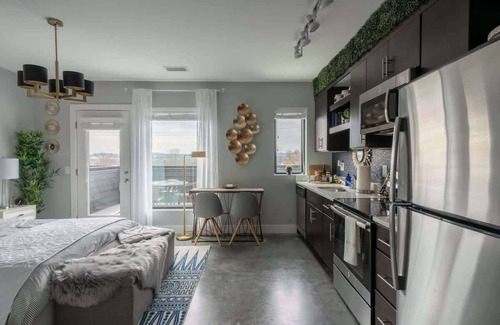 The Nations Apartment | Stylish Studio with Private Deck