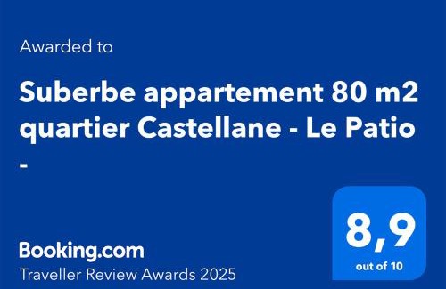 Lodi Apartment | Suberbe appartement 80 m2 quartier Castellane - Le Patio -