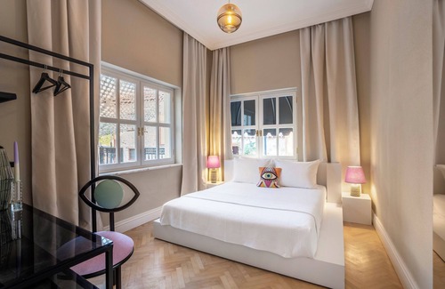 Kaleici House | Suit room with living room and balcony