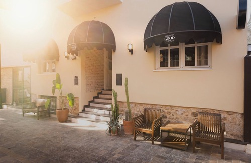 Kaleici House | Suit room with living room and balcony