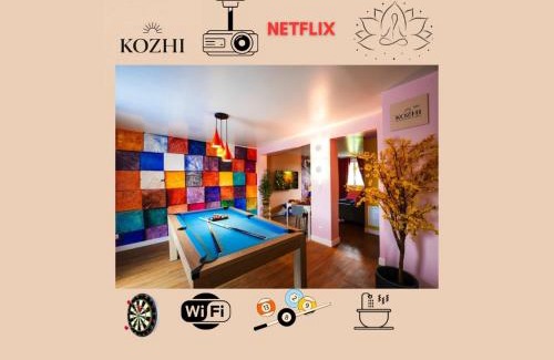 Plouay Apartment | Suite Bretagne - Billard, Spa, Ciné- Proche Lorient