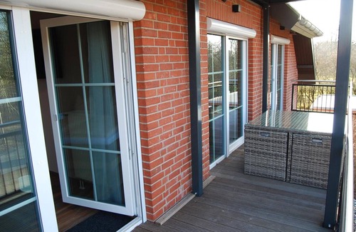 Monchgut-Granitz Apartment | Suite Heimdall Odins Blick WE 7 with balcony, pure relaxation on the private beach, sauna