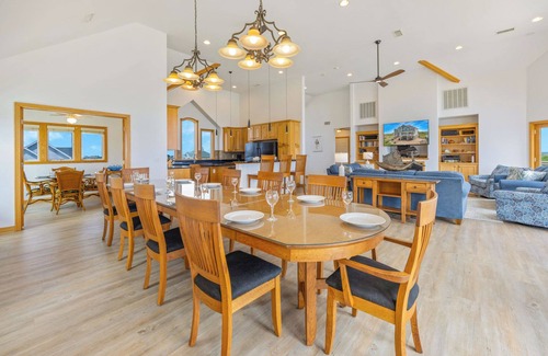Hatteras House | SUMMER SAVINGS- Oceanfront Dog Friendly w/Pool, Hot Tub, Elevator, Beach Access