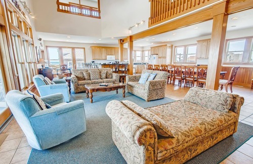 Frisco House | SUMMER SAVINGS- Oceanfront Handicap Friendly w Pool, Hot Tub, Elevator, and More