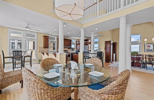Ocean Isle Estates House | SUMMER SAVINGS - Oceanfront Dog Friendly w/Pool, Hot Tub, Elevator, Game Room