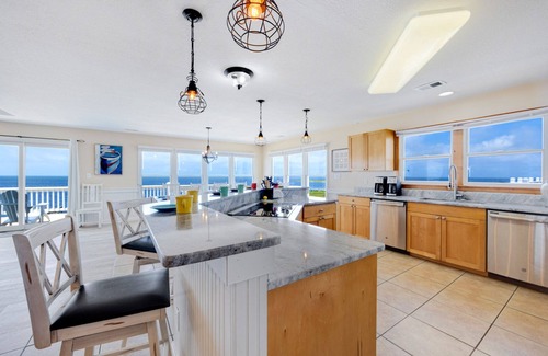 Wind Over Waves House | SUMMER SAVINGS- Premier Soundfront Dog Friendly w/Pool, Hot Tub, Elevator, More